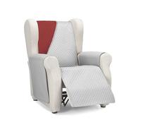 Martina Home Diamond 1 Seater Padded Sofa Cover/Relax - Grey/Rojo