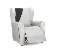 Martina Home Diamond 1 Seater/Relax Sofa Cover - Grey/Black