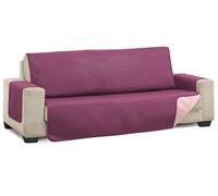Martina Home Diamond 3 Seater Padded Sofa Cover - Aubergine/Salmon
