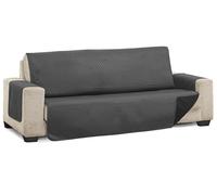 Martina Home Diamond Reversible Quilted Sofa Cover - Charcoal/Black - 4 Seater