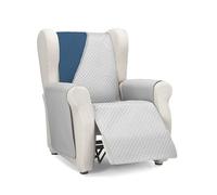 Martina Home Diamond Reversible Quilted Sofa Cover Grey/Blue 1 Seater Relax