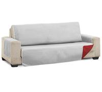 Martina Home Diamond Reversible Quilted Sofa Cover Grey Red 2 Seater