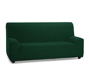 Martina Home - Elastic cover for 3-seater sofa, model TUNEZ, Color GREEN BOTTLE, Measure from 180 to 240 cm