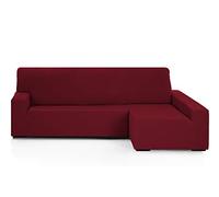 Martina Home - Emilia - Elastic chaise longue cover - Long right arm (front view) - Burgundy