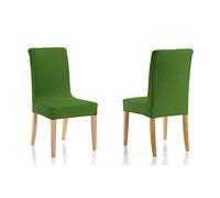 Martina Home Emilia Pack of Chair with Backrest, Fabric 24x30x6 cm green