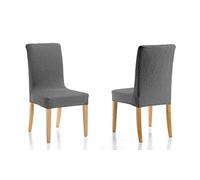 Martina Home Emilia Pack of Chair with Backrest, Fabric 24x30x6 cm grey