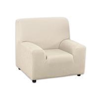 Martina Home Emilie Model Elastic Sofa Cover, Ivory White, 1 Seater