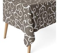 Martina Home Loiret Resin Coated Tablecloth 260 x 140 cm Linen
