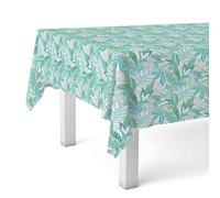 Martina Home Luonto Waterproof Oilcloth Tablecloth Blue 200 x 140 cm Stain-Resistant Rectangular