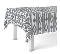 Martina Home MALLORKI BLACK 140 Round Oilcloth Tablecloth