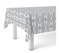 Martina Home MALLORKI Grey Oilcloth Tablecloth 180 x 140 cm