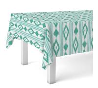 Martina Home MALLORKI TURQUOISE Oilcloth Tablecloth 220 x 140 cm