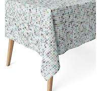 Martina Home Maui Green Resin Coated Tablecloth 250cm x 140cm