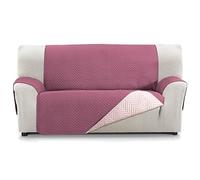 Martina Home Milano Cover Sofa Cover, Quilted Reversible 3 Seater Sofa Protector Aubergine/Salmon