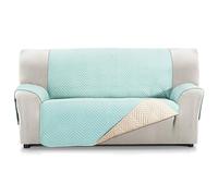 Martina Home Milano Sofa Cover Protector, Quilted Reversible 3 Seater XL Aqua/Beige