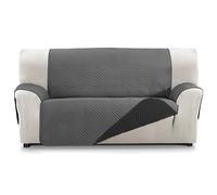 Martina Home Milano Sofa Cover, Quilted Reversible 3 Seater Sofa Protector Anthracite/Black
