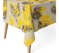 Martina Home Mimosa Beige Resin Tablecloth 140 x 140 cm