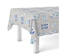 Martina Home Oilcloth Tablecloth Fish Single 100 x 140 cm