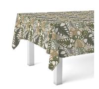 Martina Home Oilcloth Tablecloth Green Edge 250 x 140 cm