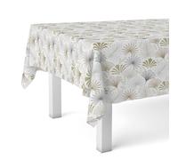 Martina Home Oilcloth Tablecloth PALMITO Beige 140 x 140 cm