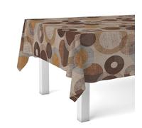 Martina Home Oilcloth Tablecloth TAMBRE BROWN 240X140 CM