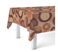 Martina Home Oilcloth Tablecloth TAMBRE Orange 140 x 140 cm