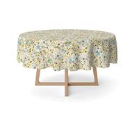 Martina Home Olena Brown 140 Round Resin Tablecloth