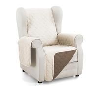 Martina Home Quilted Sofa Cover Reversible Amber 1 Seater/Relax Beige Brown