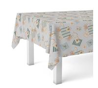 Martina Home Recife Blue Oilcloth Tablecloth 260 x 140 cm