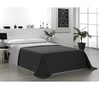 Martina Home Reversible Bedspread Grey Black Bed 105