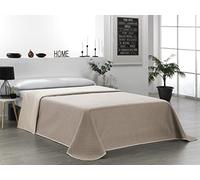 Martina Home Reversible Beige Leather Bedspread for 105 cm Beds
