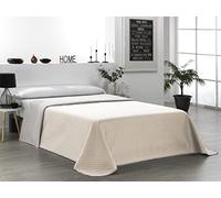 Martina Home Reversible Beige Linen Bedspread