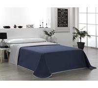 Martina Home Reversible Grey Blue Bedspread for 105 cm Beds