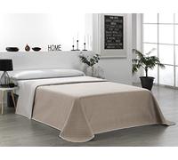 Martina Home Reversible Linen Leather Bedspread for 135 cm Bed