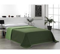 Martina Home Reversible Microfibre Bedspread Olive Green for 90 cm Bed