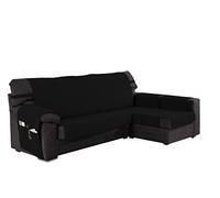 Martina Home Ribera Covers Chaise Longue, Right Arm 32x240x8 cm Black