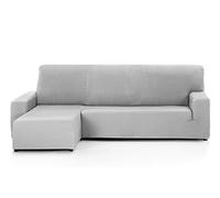 Martina Home - Sofa Cover with Chaise Longue, Alma Grey, Short Left Armrest, Length between 240-280 cm