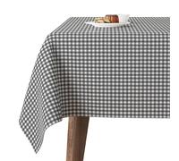 Martina Home Stain Resistant Tablecloth Made Petit Vichy Dark Grey 100 x 140 cm