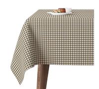 Martina Home Stain Resistant Tablecloth Made Petit Vichy Leather 140 Round