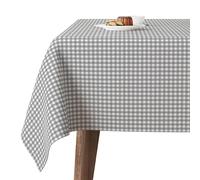 Martina Home Stain Resistant Tablecloth MADE Petit Vichy Light Grey 250 x 140 cm
