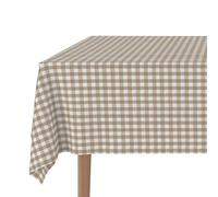 Martina Home Stain Resistant Tablecloth Made Vichy Taupe 200 x 140 cm
