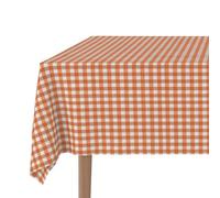Martina Home Stain Resistant Tablecloth Vichy Orange 240 x 140 cm
