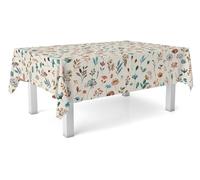 Martina Home Tablecloth Oilcloth Garden Beige 220 x 140 cm