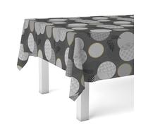 Martina Home Tablecloth Oilcloth Lens Black 260 x 140 cm
