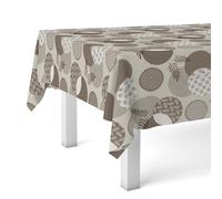 Martina Home Tablecloth Oilcloth Lens Brown 250 x 140 cm
