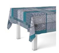 Martina Home Tablecloth Oilcloth Pompe Blue 220 x 140 cm