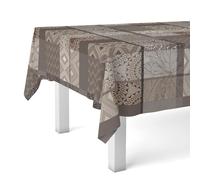 Martina Home Tablecloth Oilcloth Pompe Brown 100 x 140 cm