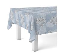 Martina Home Tablecloth Oilcloth SIL Blue 240 x 140 cm