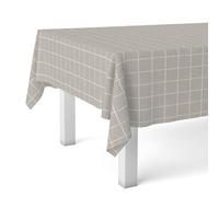 Martina Home Tablecloth Oilcloth Square Beige 250 x 140 cm