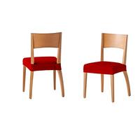 Martina Home Tunez Pack of 2 Chair Covers Red